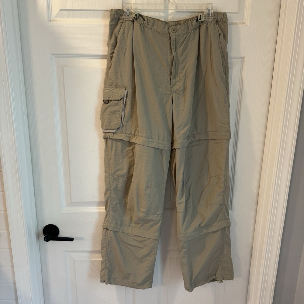 Guide Series Women's Hiking Outdoor Convertible Nylon Pants Size 16 Tan